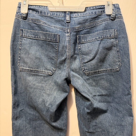 Talbots women’s linen crop straight leg jean size 6p - Picture 9 of 14